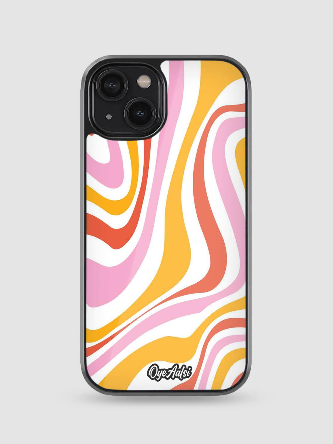 Y2K Liquid Swirl Glass Phone Case