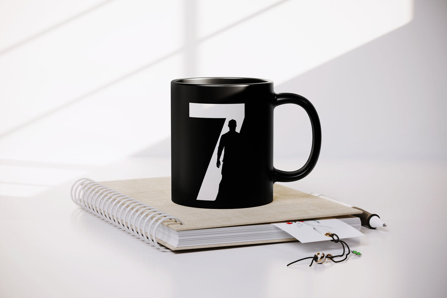 Cristiano Ronaldo Black Coffee Mug