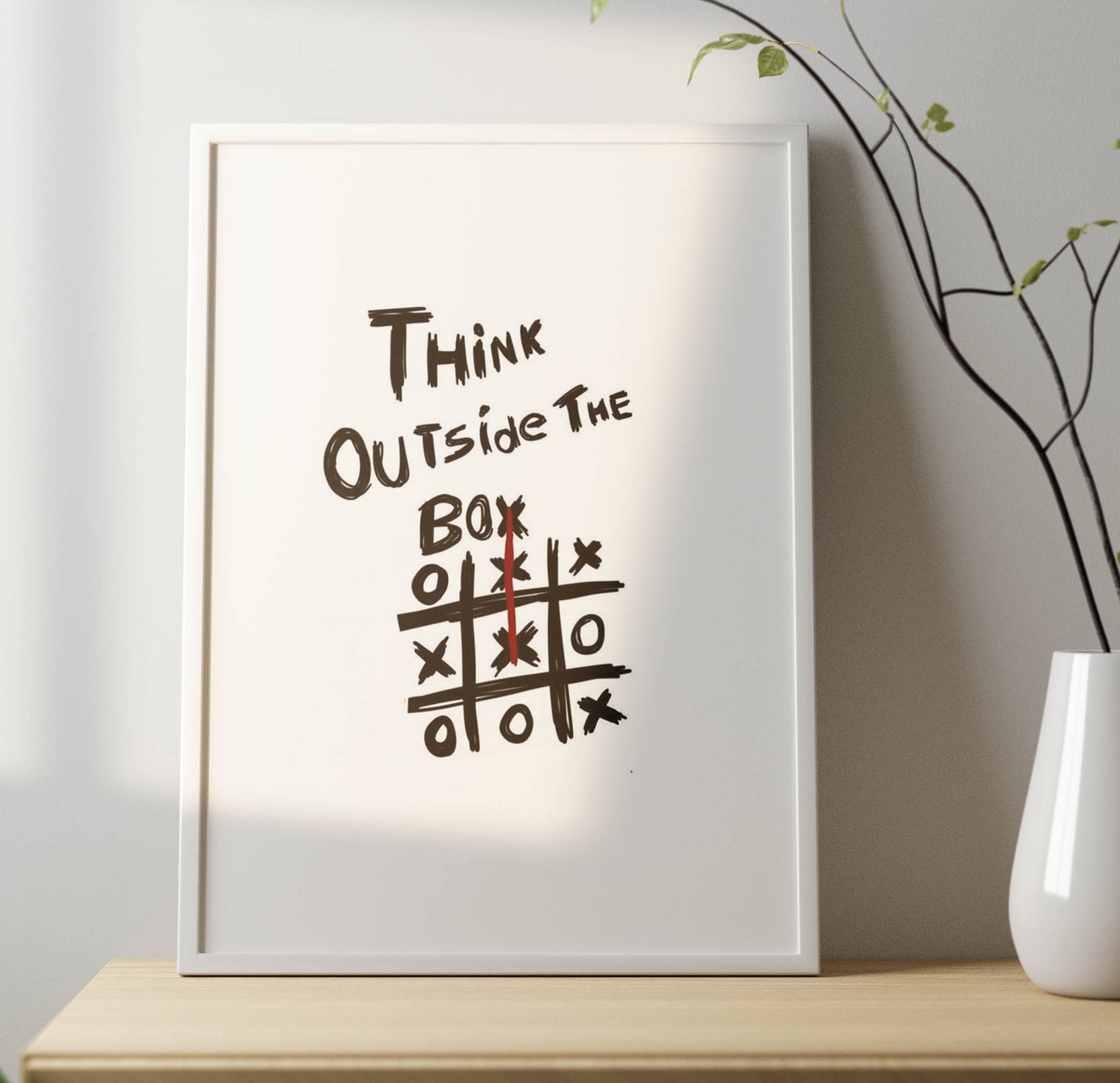 Think Outside The Box Poster Frame