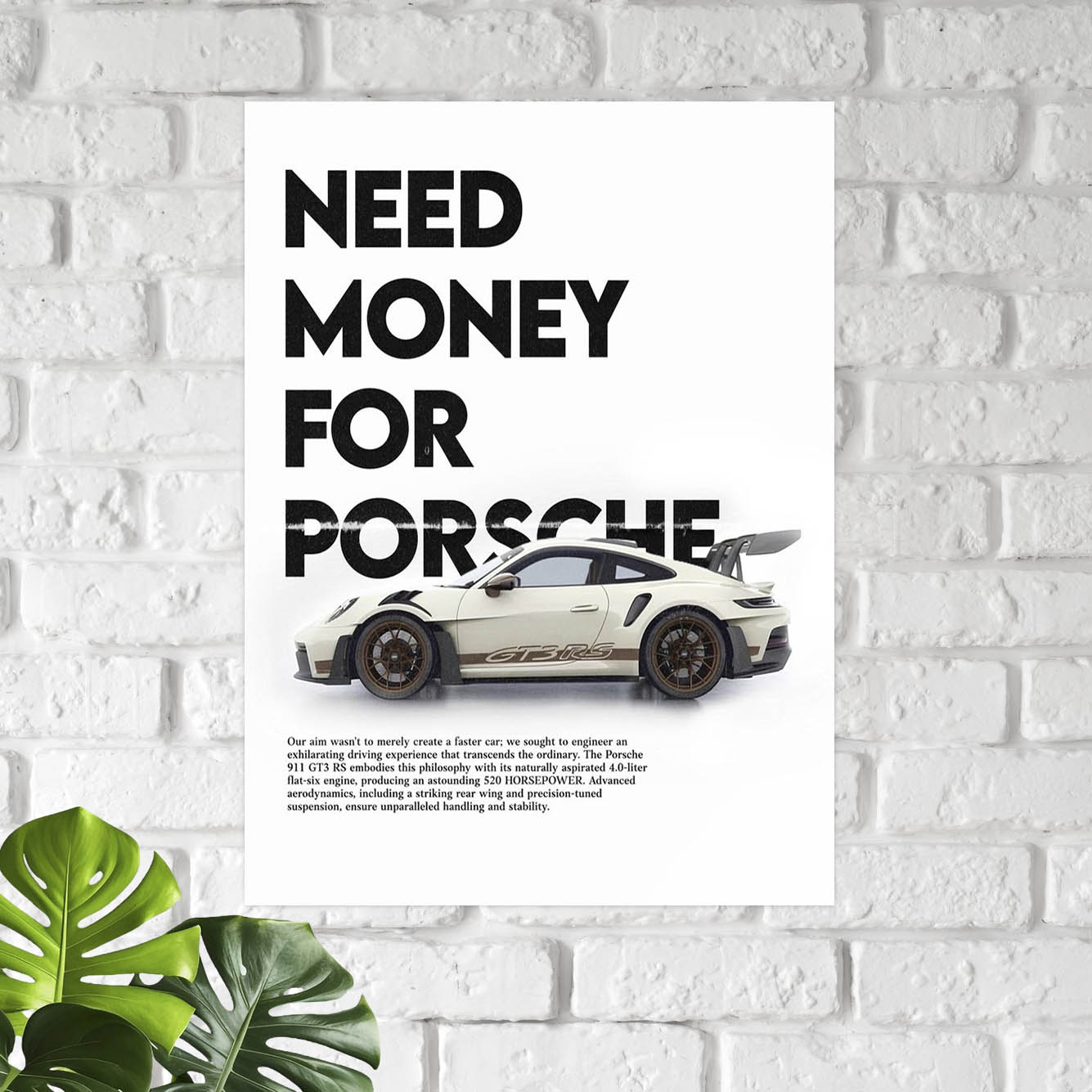 Need Money Car Poster