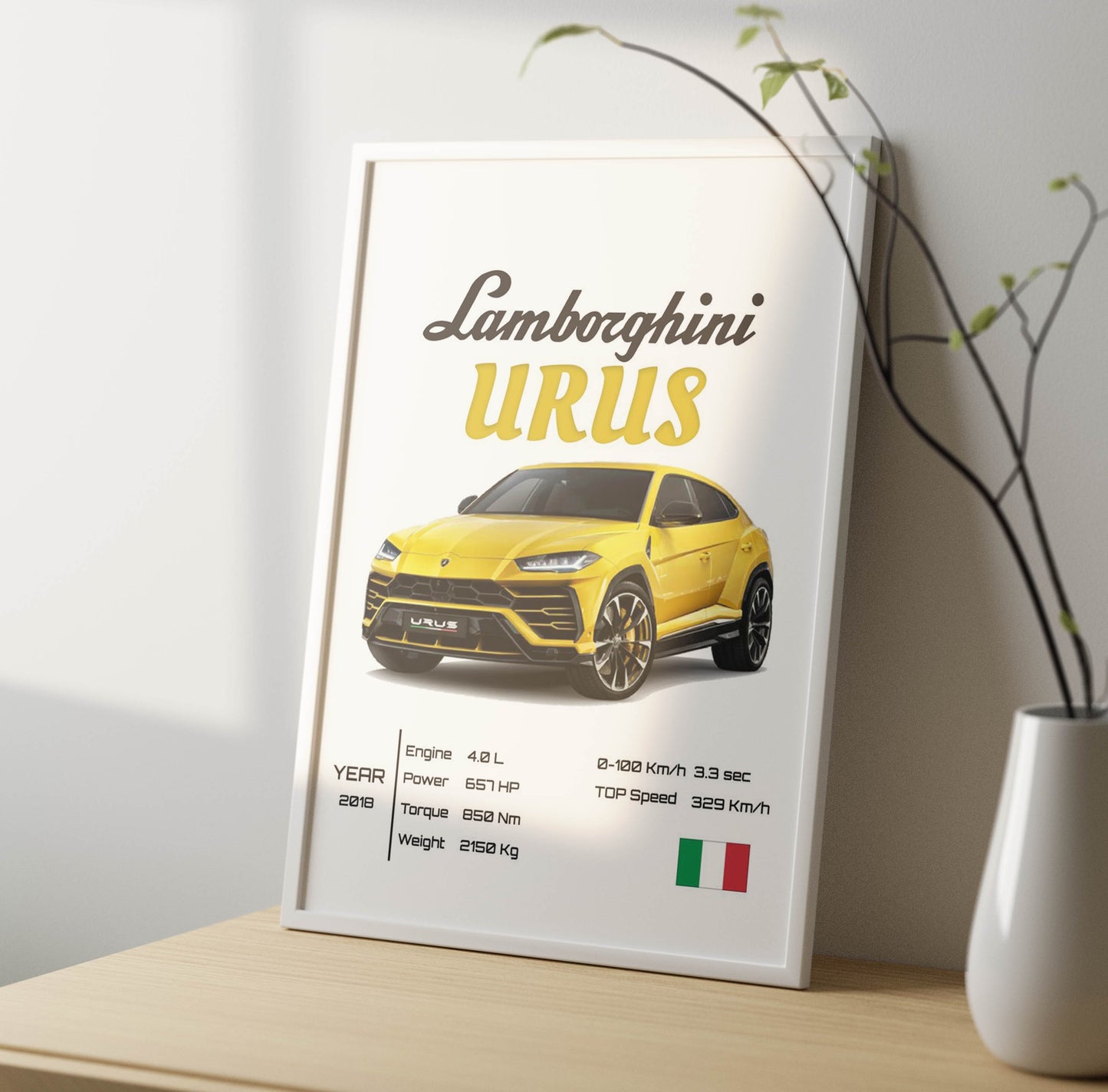 Lambo Urus Poster Frame