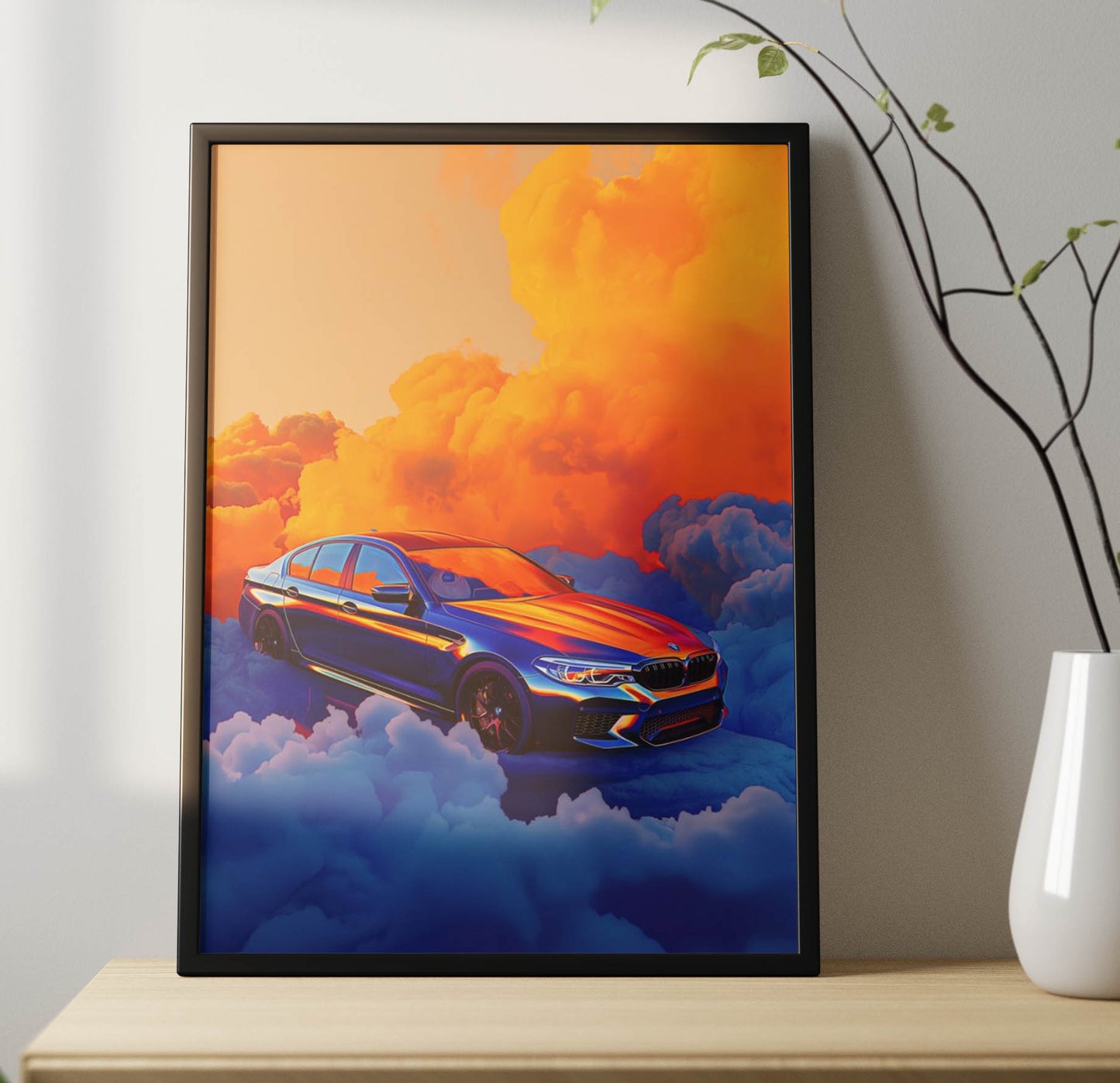 Super Car Art Poster Frame
