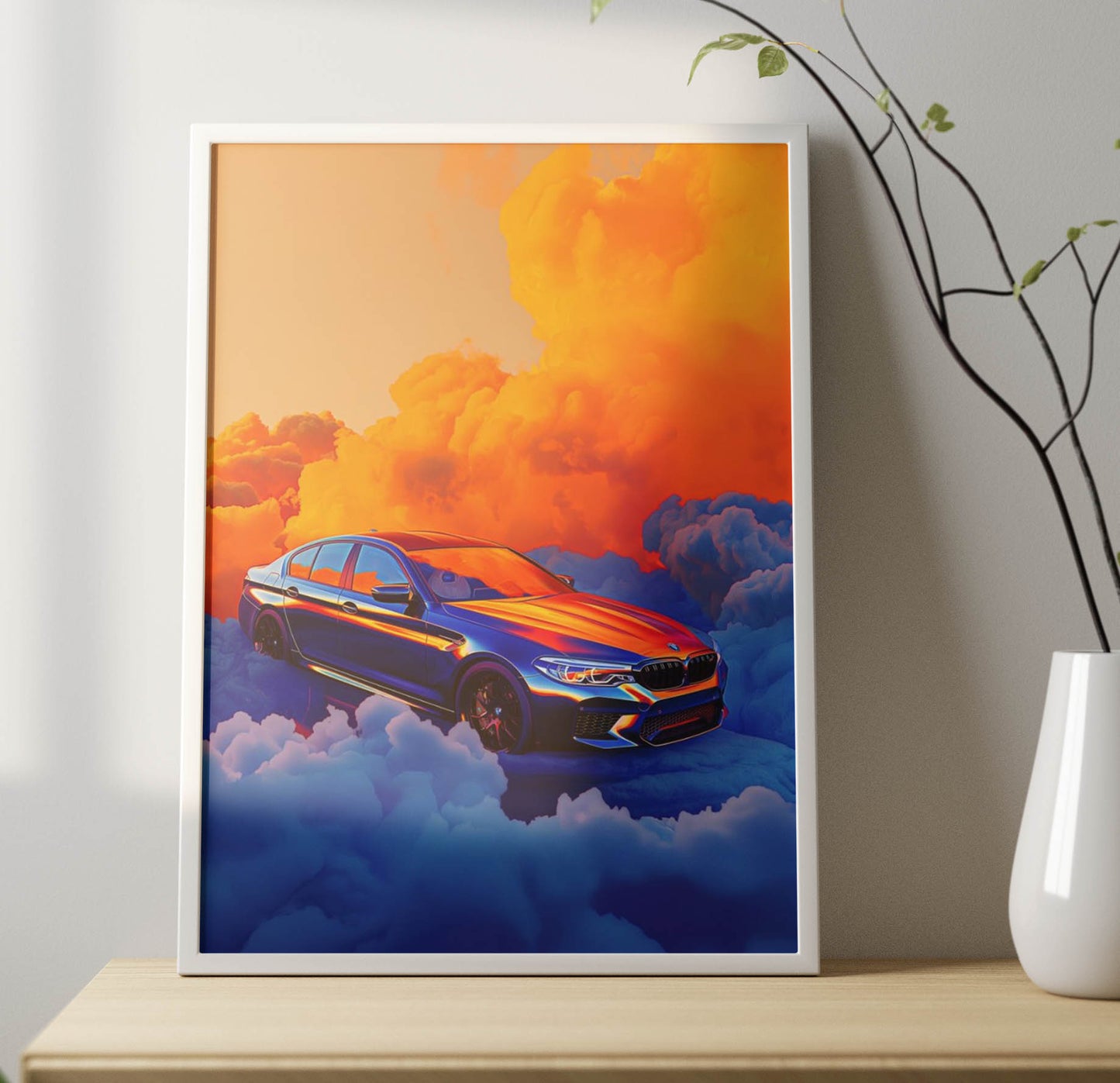 Super Car Art Poster Frame