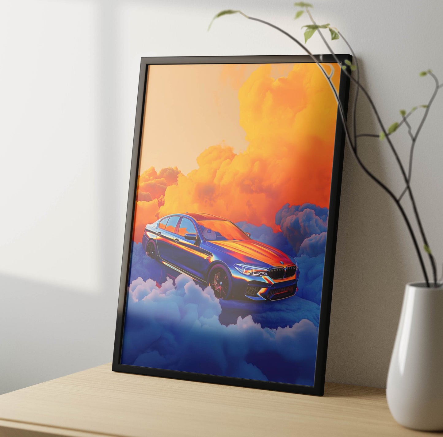Super Car Art Poster Frame