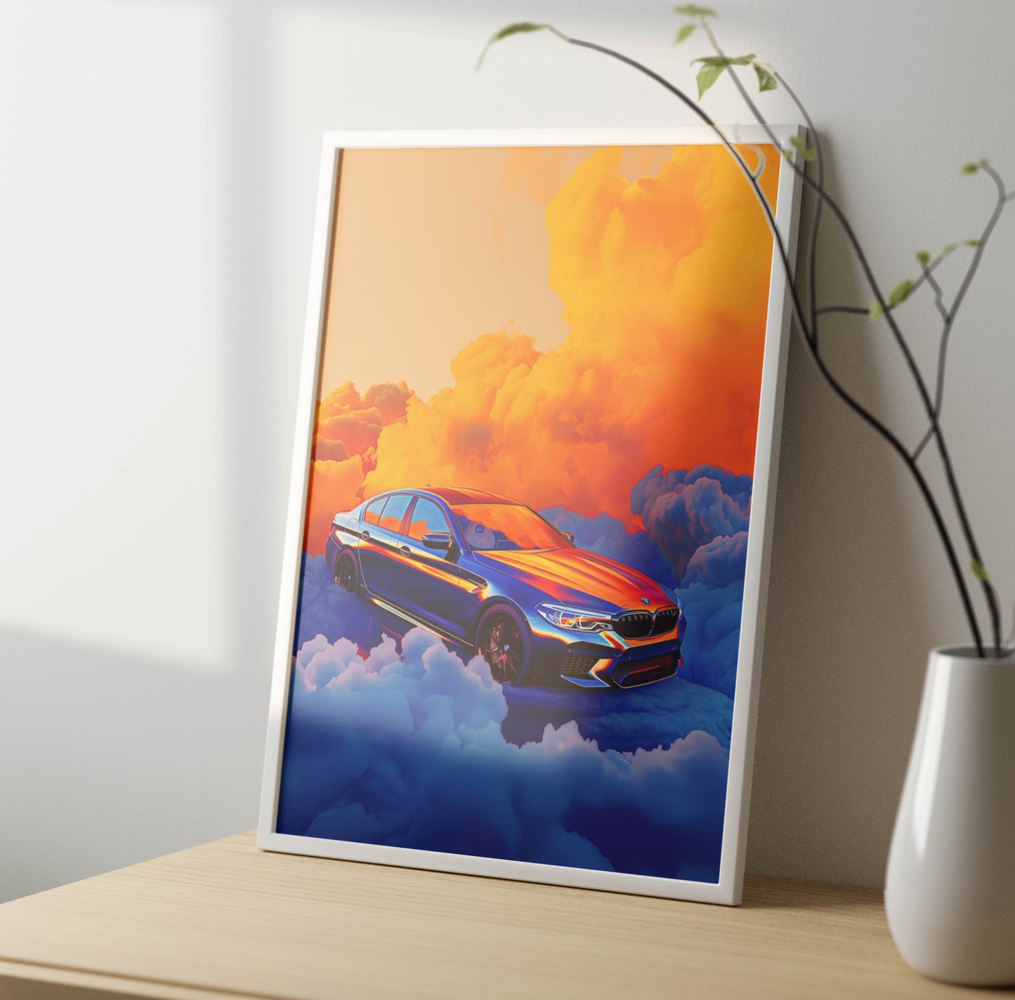 Super Car Art Poster Frame