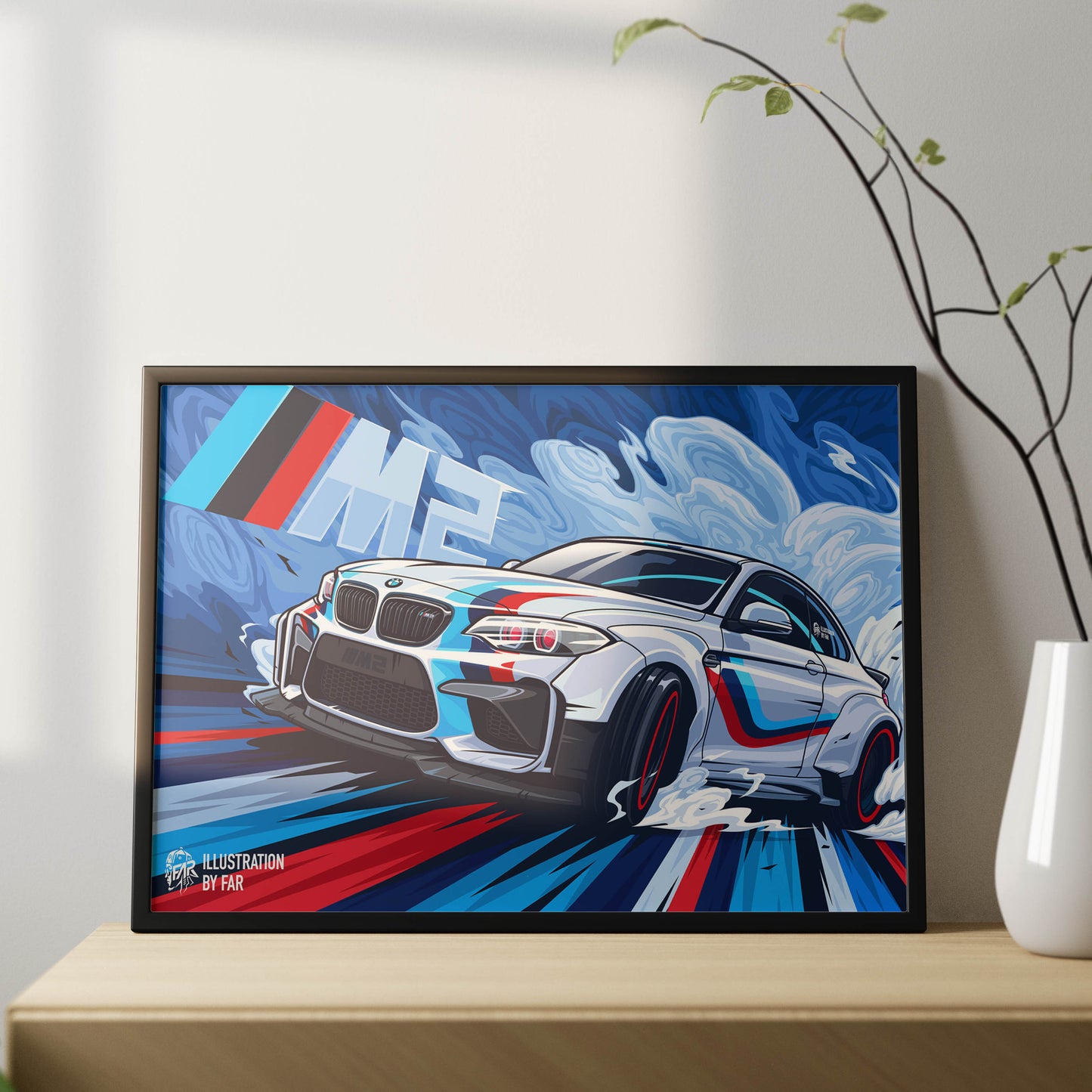 Super Car Illustration-5 Poster Frame