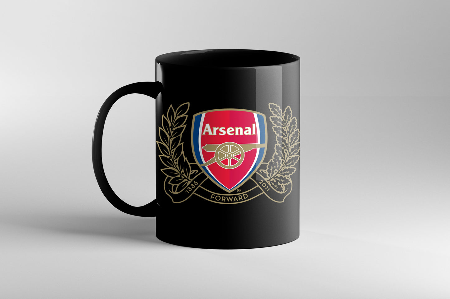 Arsenal Black Coffee Mug