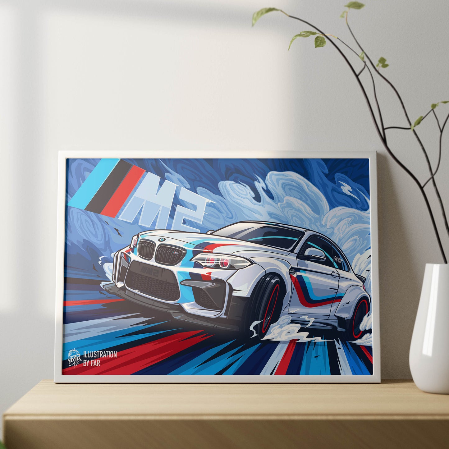 Super Car Illustration-5 Poster Frame