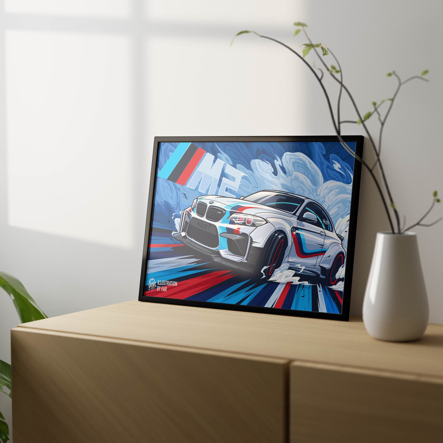 Super Car Illustration-5 Poster Frame