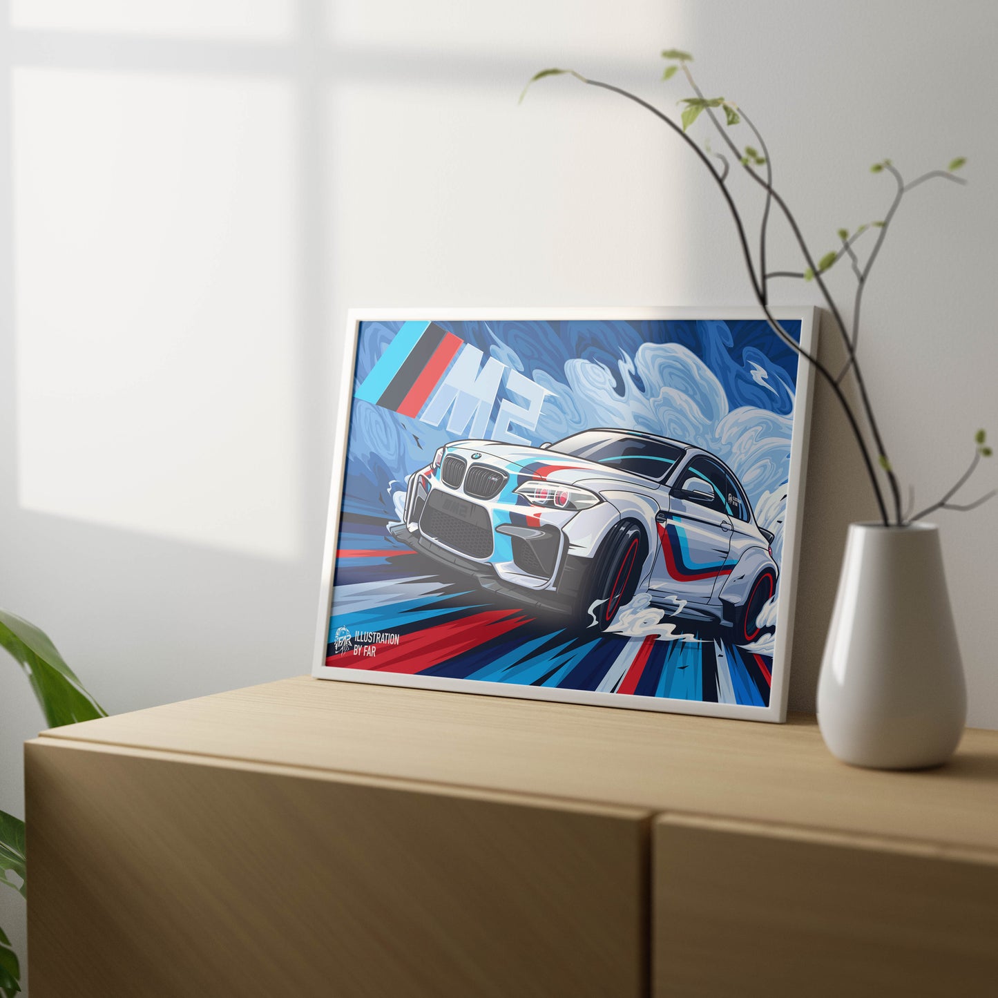 Super Car Illustration-5 Poster Frame