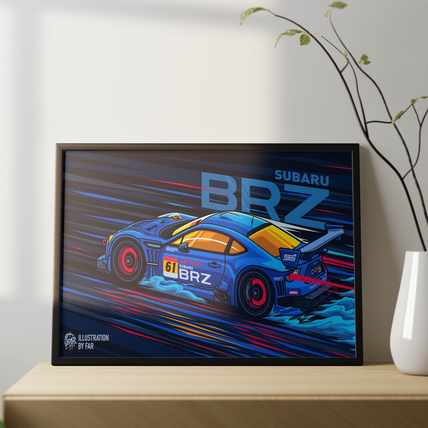 Super Car Illustration-6 Poster Frame