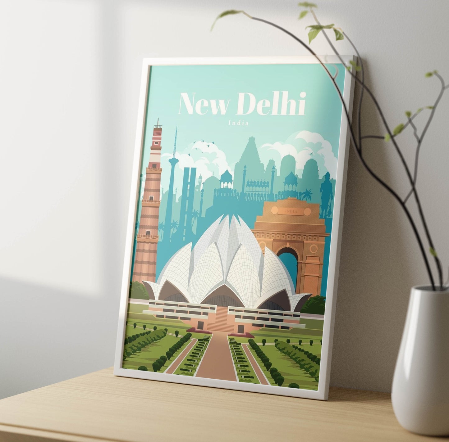 New Delhi Poster Frame
