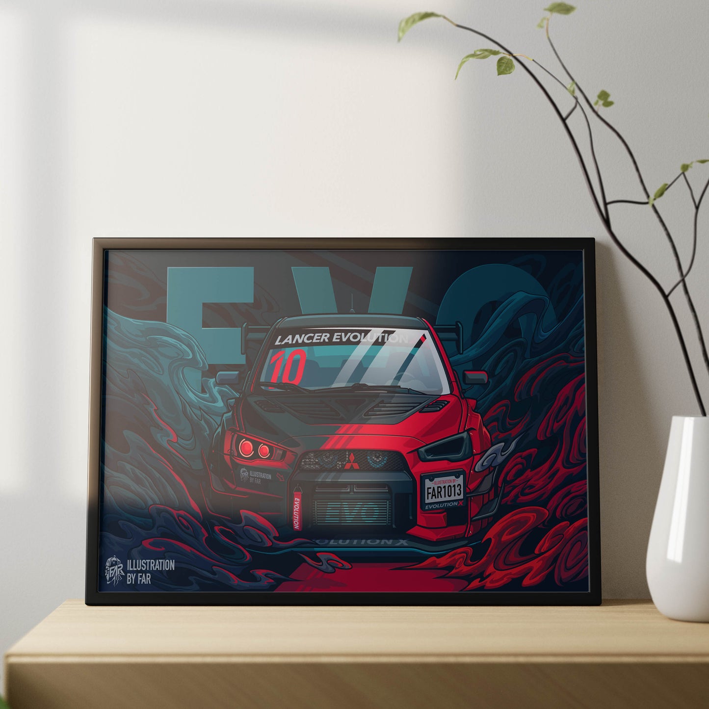 Super Car Illustration-9 Poster Frame