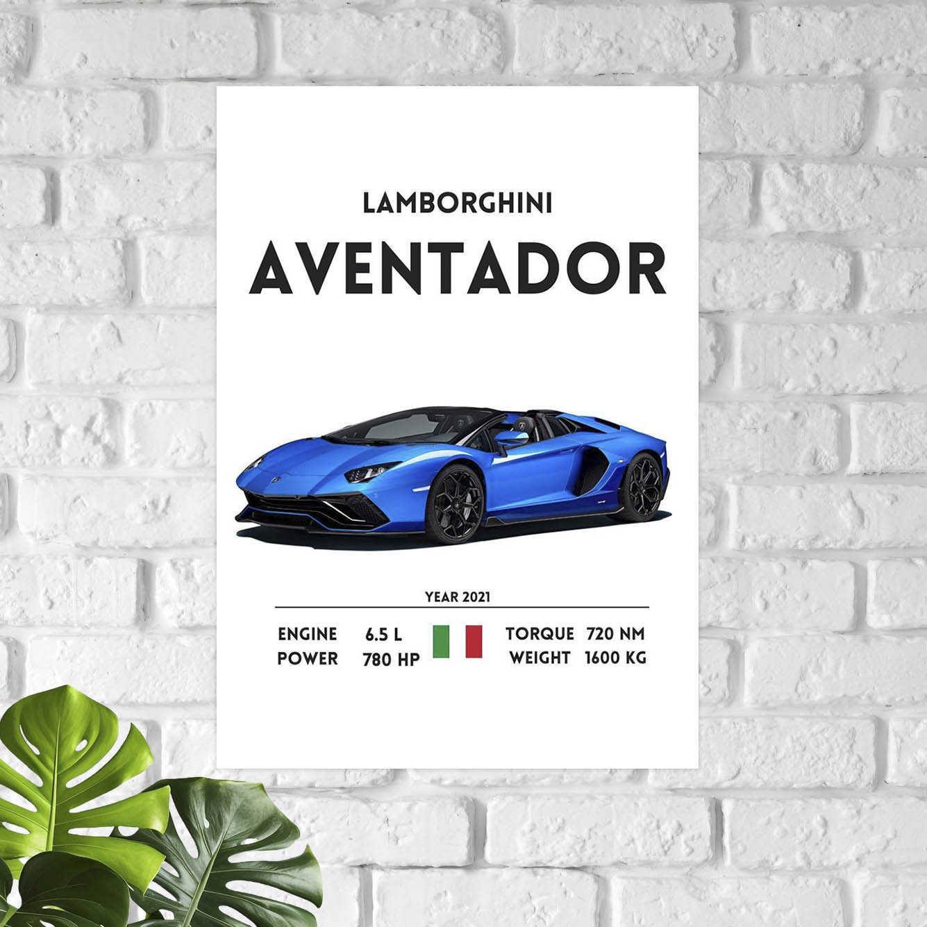 Aventador Supercar Poster