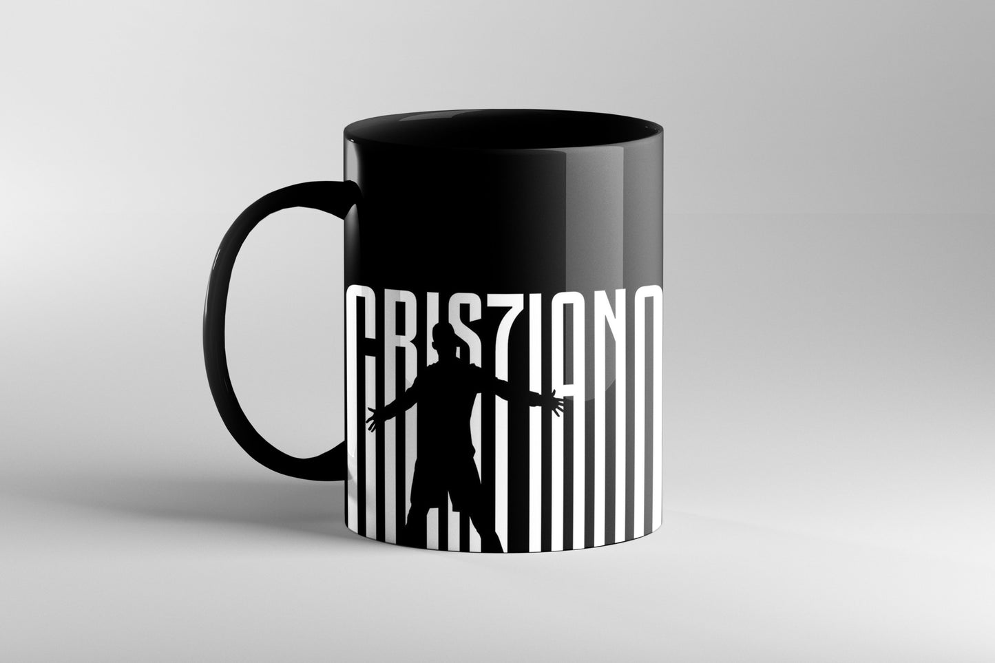 Cristiano Ronaldo Black Coffee Mug