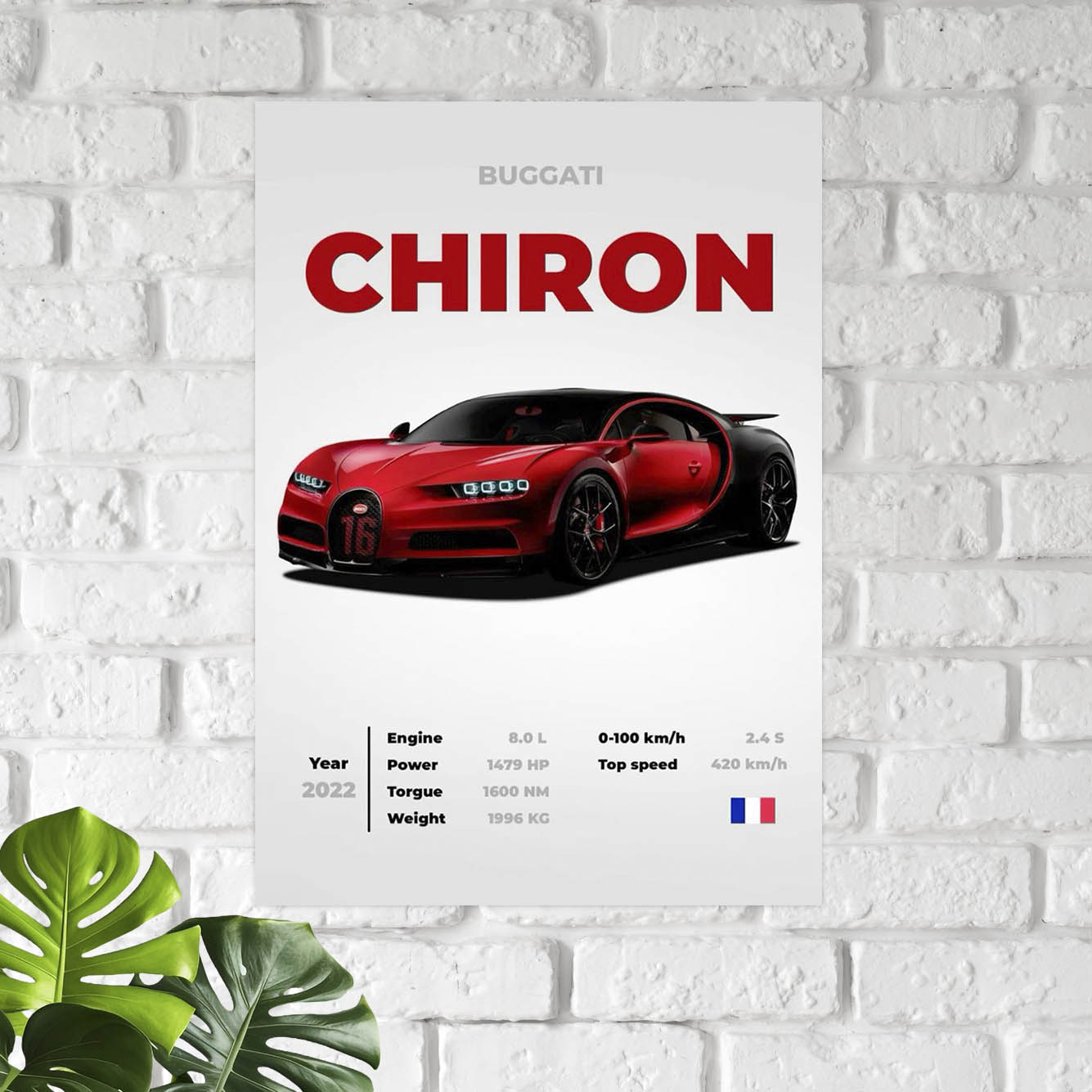 Chiron Supercar Poster