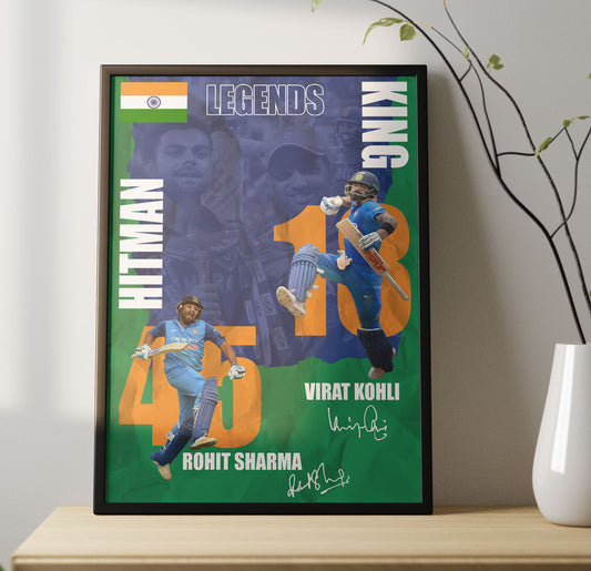 Rohit Sharma and Virat Kohli Legends