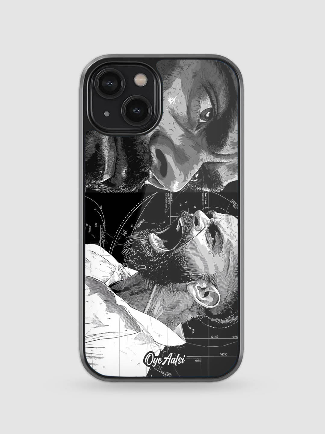 Virat Kohli Aggression Art Glass Phone Back Cover