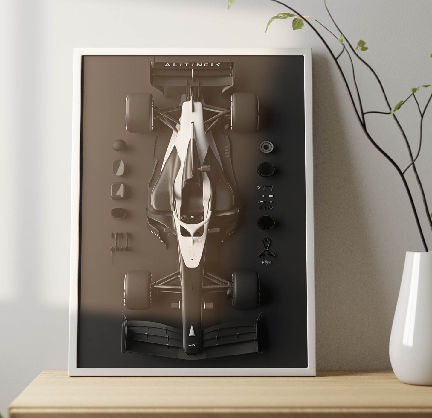 Formula 1 Car Poster Frame