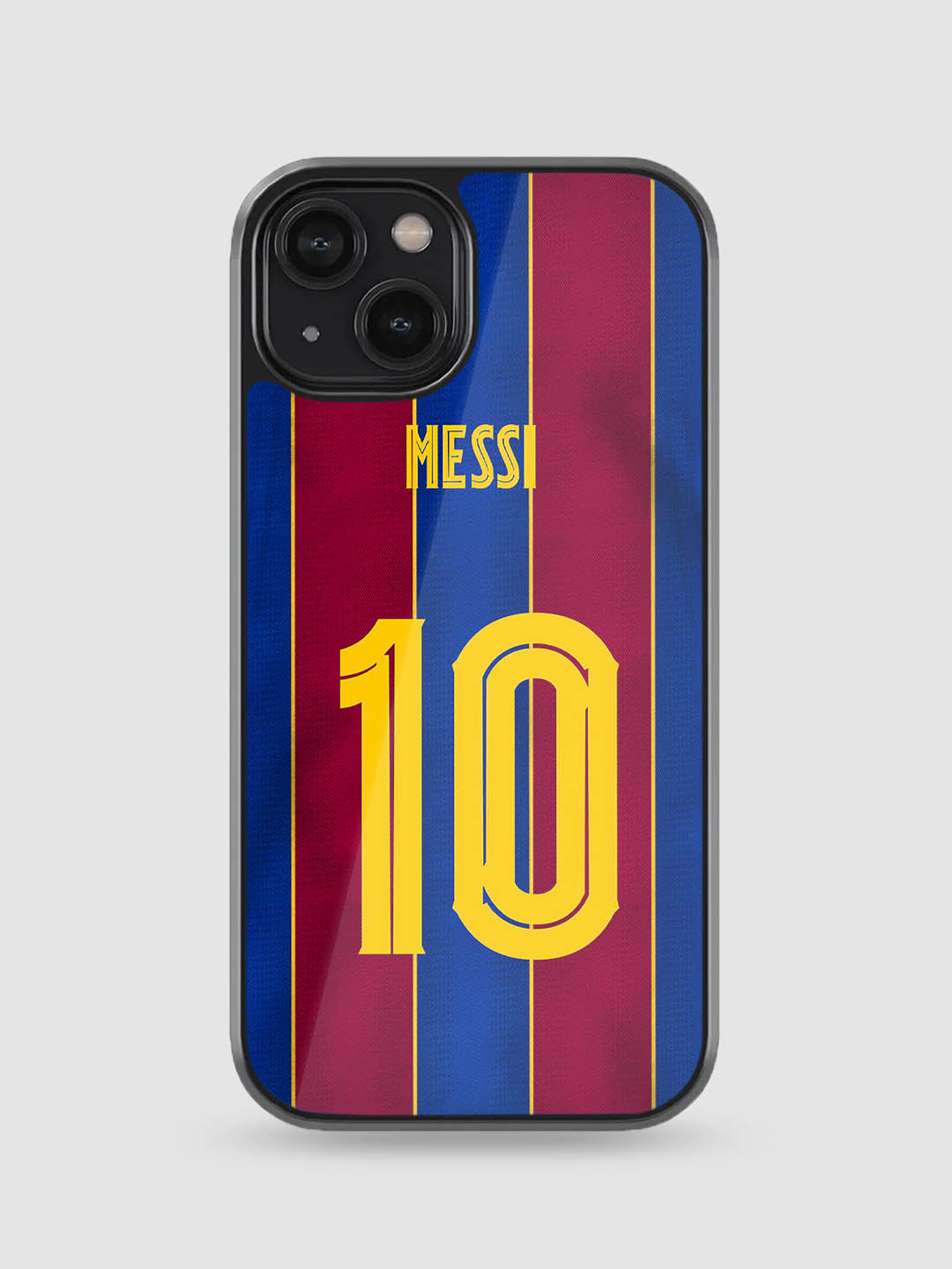 Leo Messi Jersey Glass Phone Case (FCB)