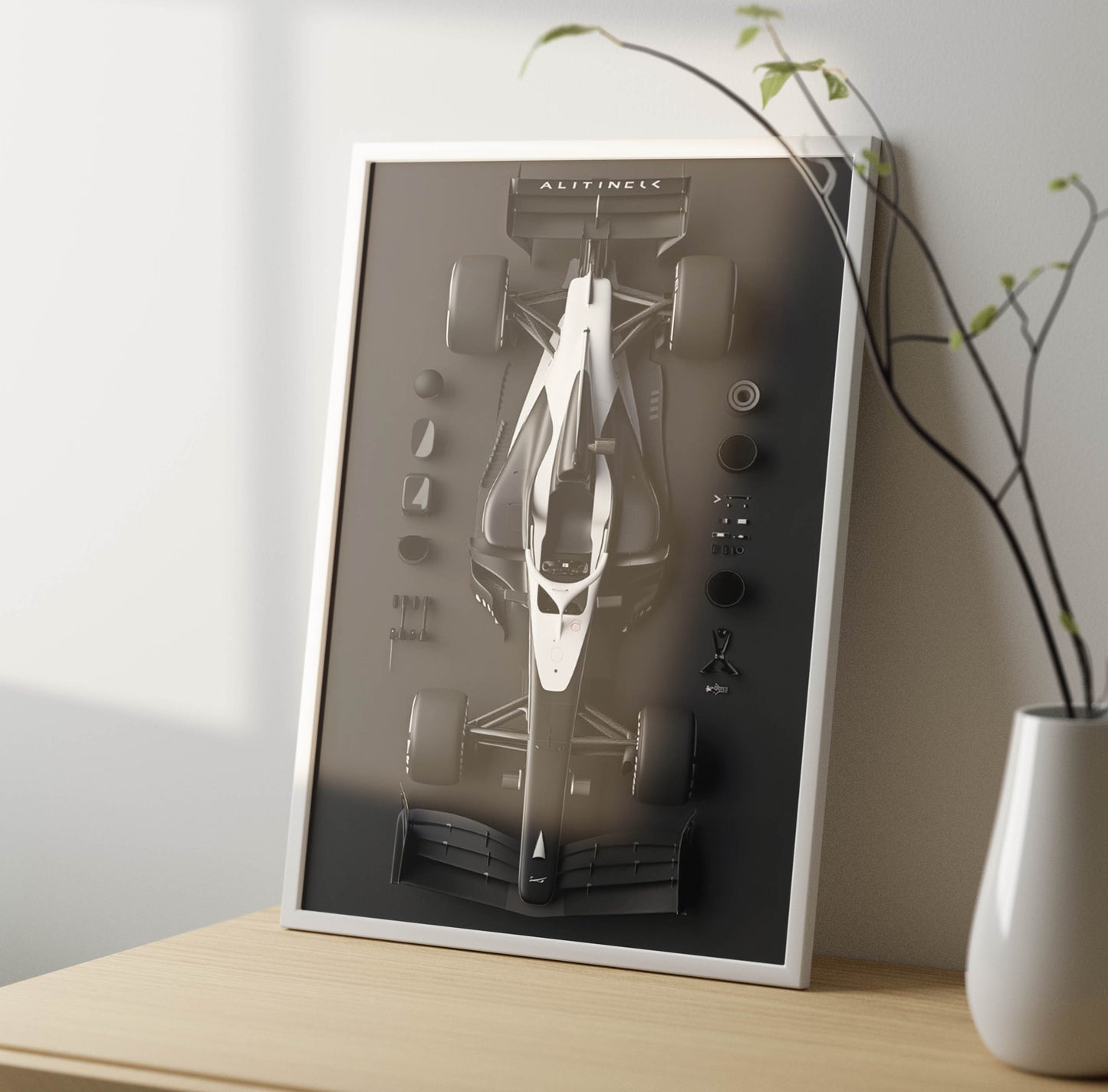 Formula 1 Car Poster Frame