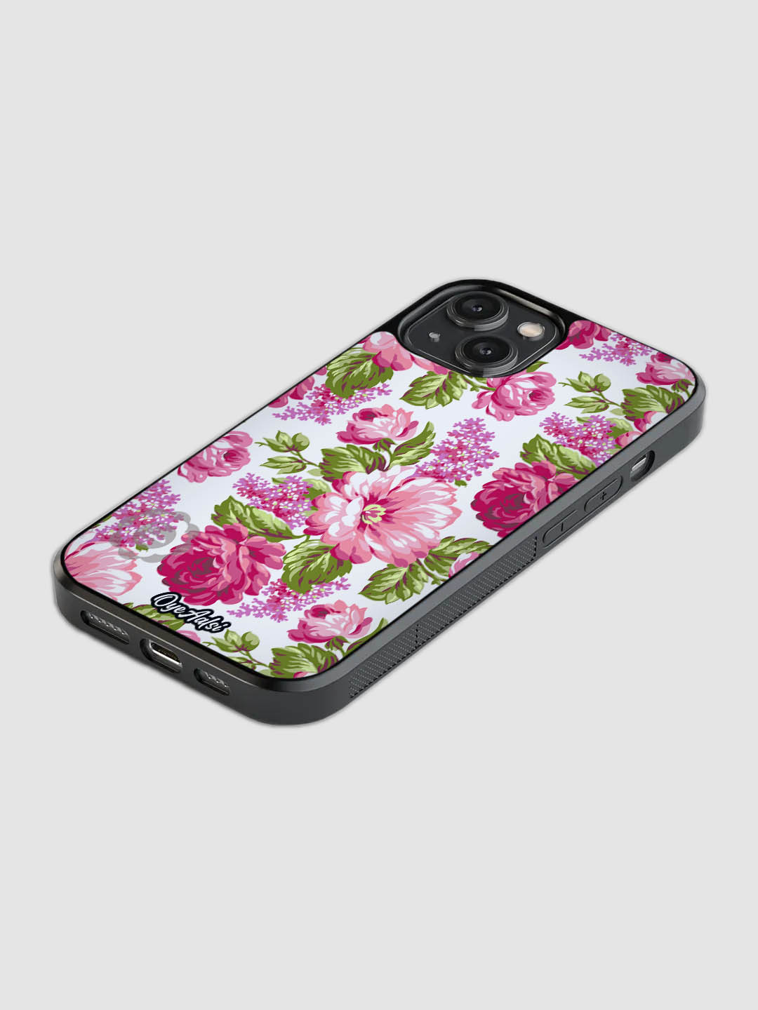 Classic Floral Glass Phone Case
