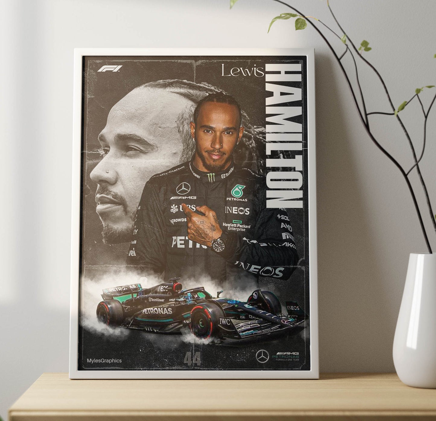Lewis Hamilton Poster Frame