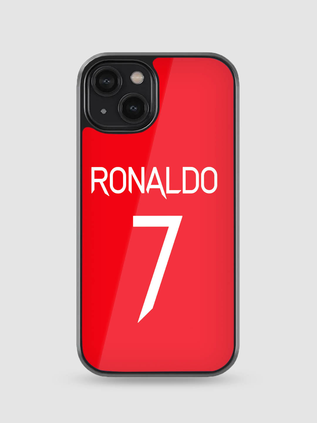 Cristiano Ronaldo Red Jersey Glass Phone Case