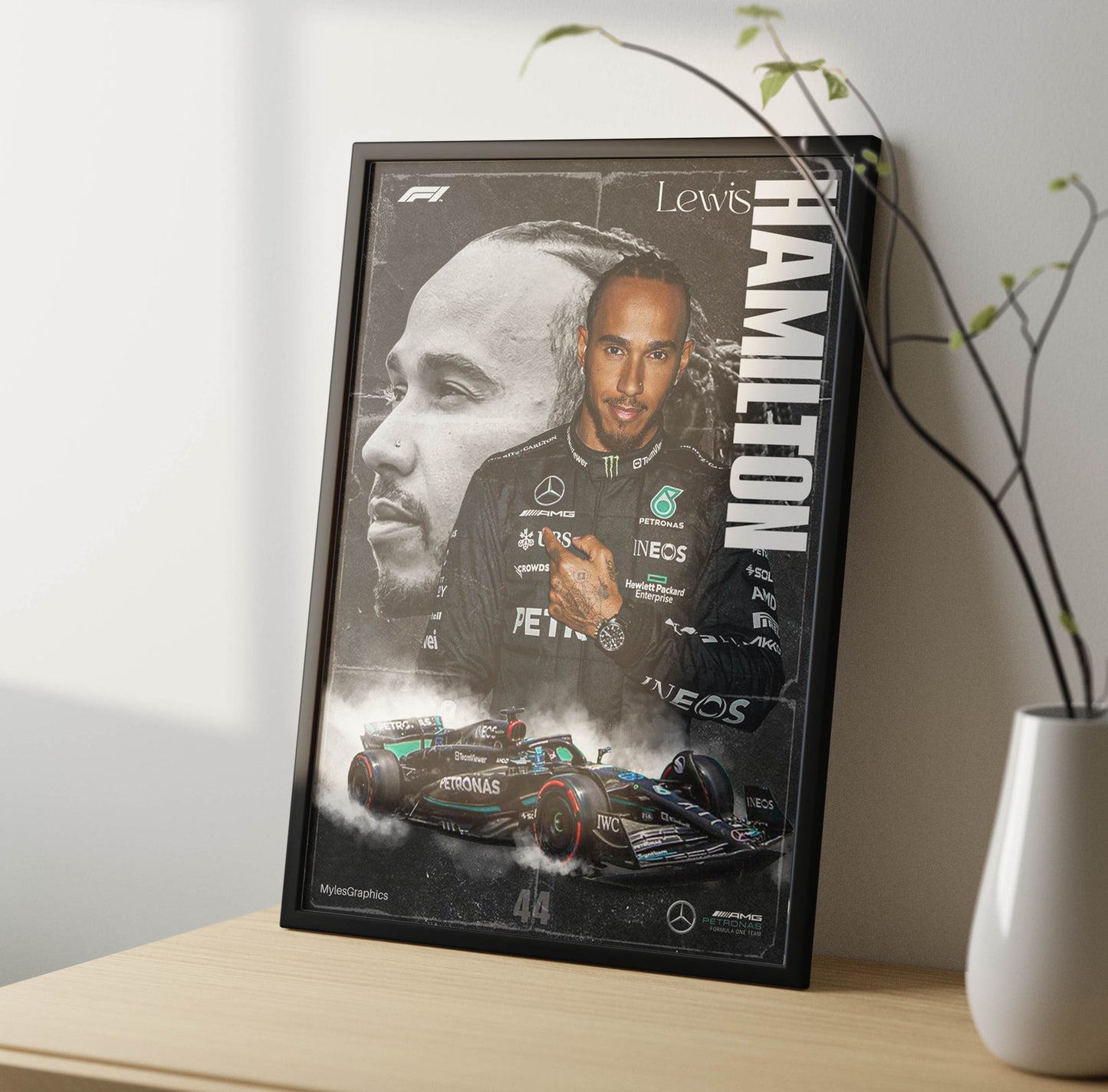 Lewis Hamilton Poster Frame