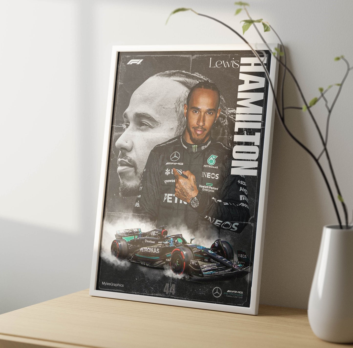 Lewis Hamilton Poster Frame