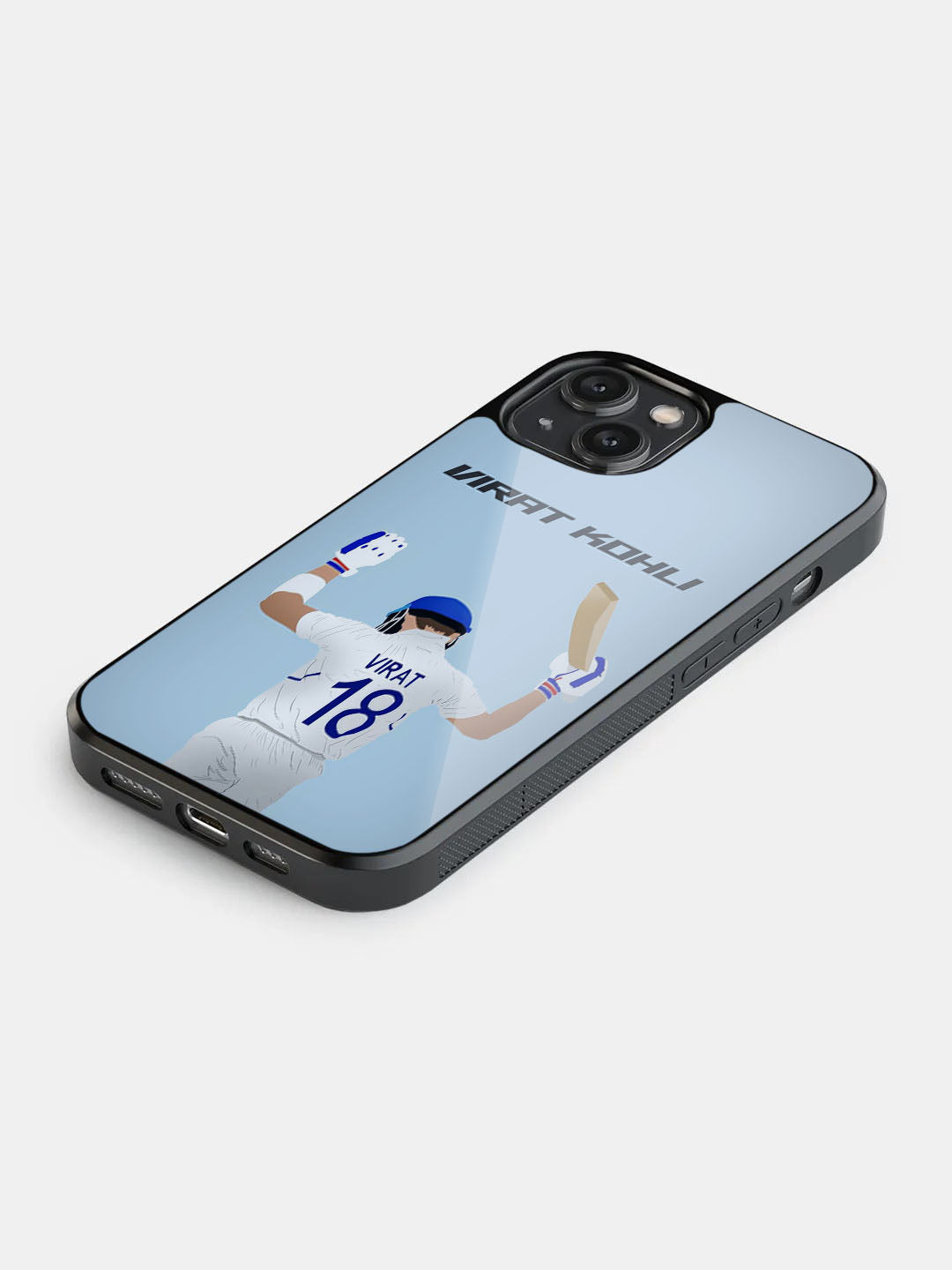 Virat Kohli Glass Phone Case