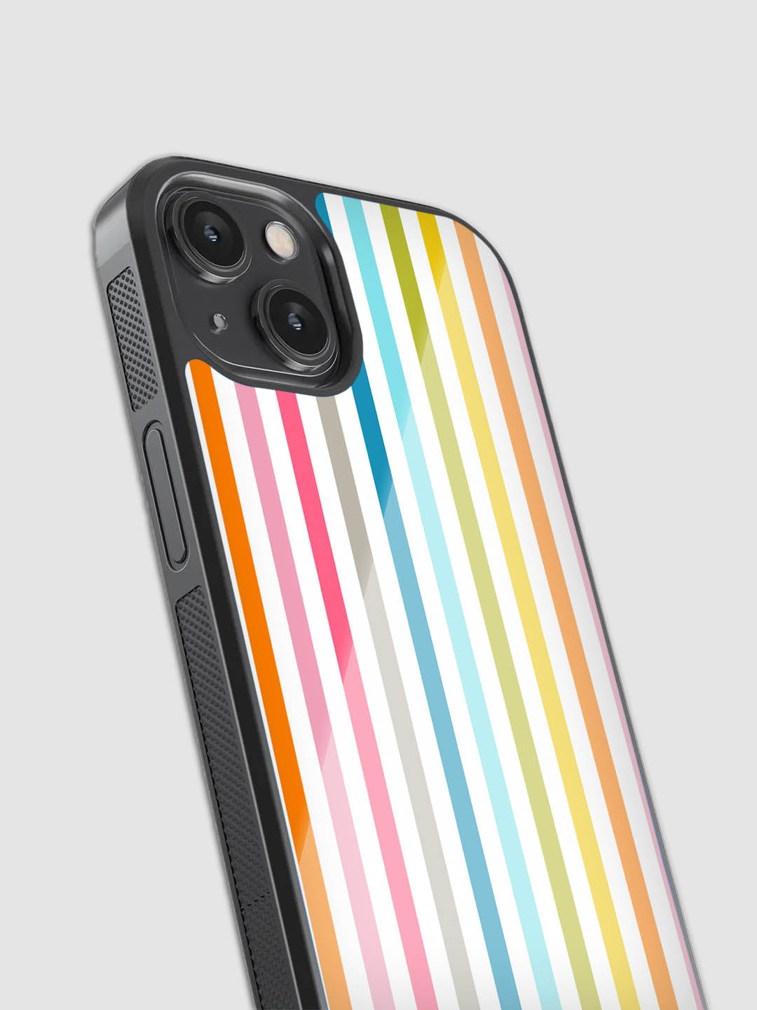 Colorful Stripes Glass Phone Case