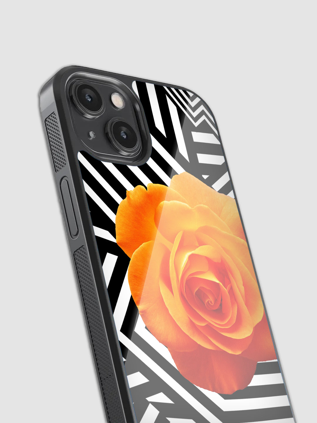 Vibrant Orange Glass Phone Case