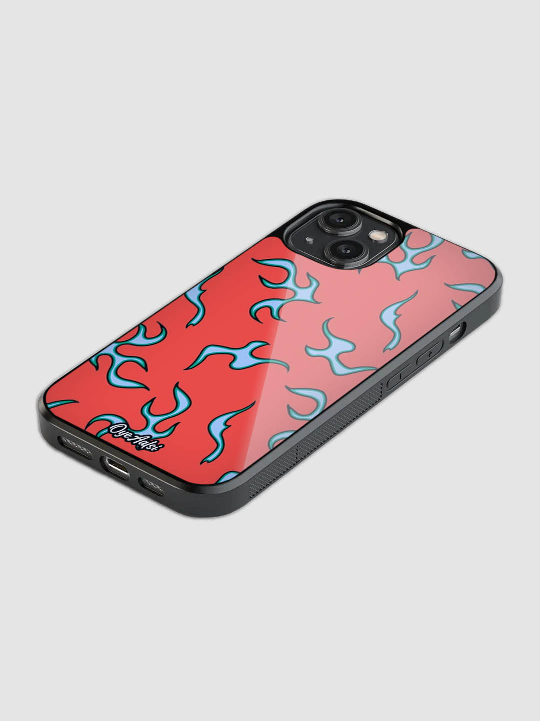Y2K Flames Glass Phone Case