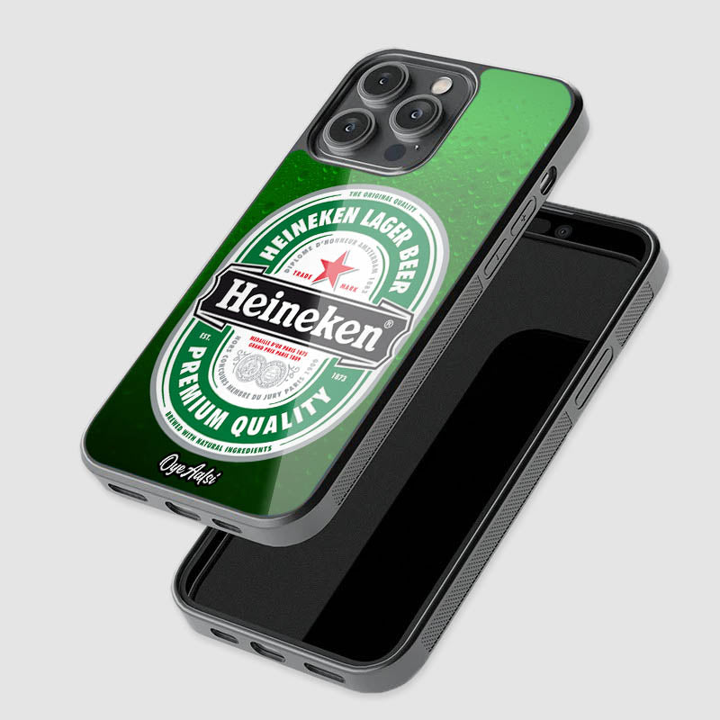 Stylish glass back smartphone case