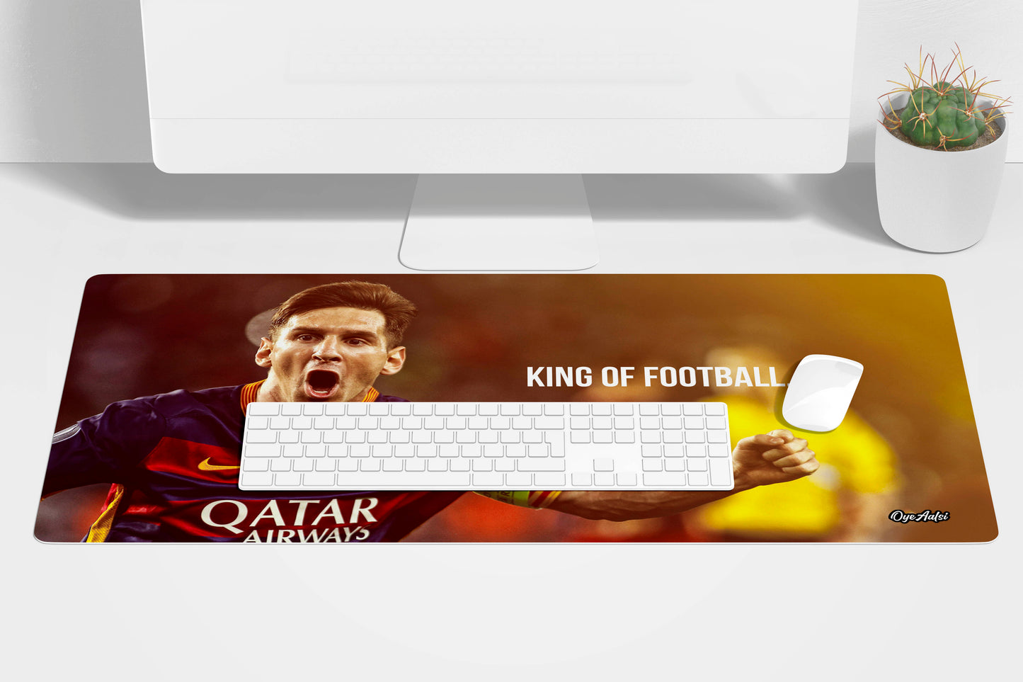 Lionel Messi The King Desk Mat | Mouse Pad