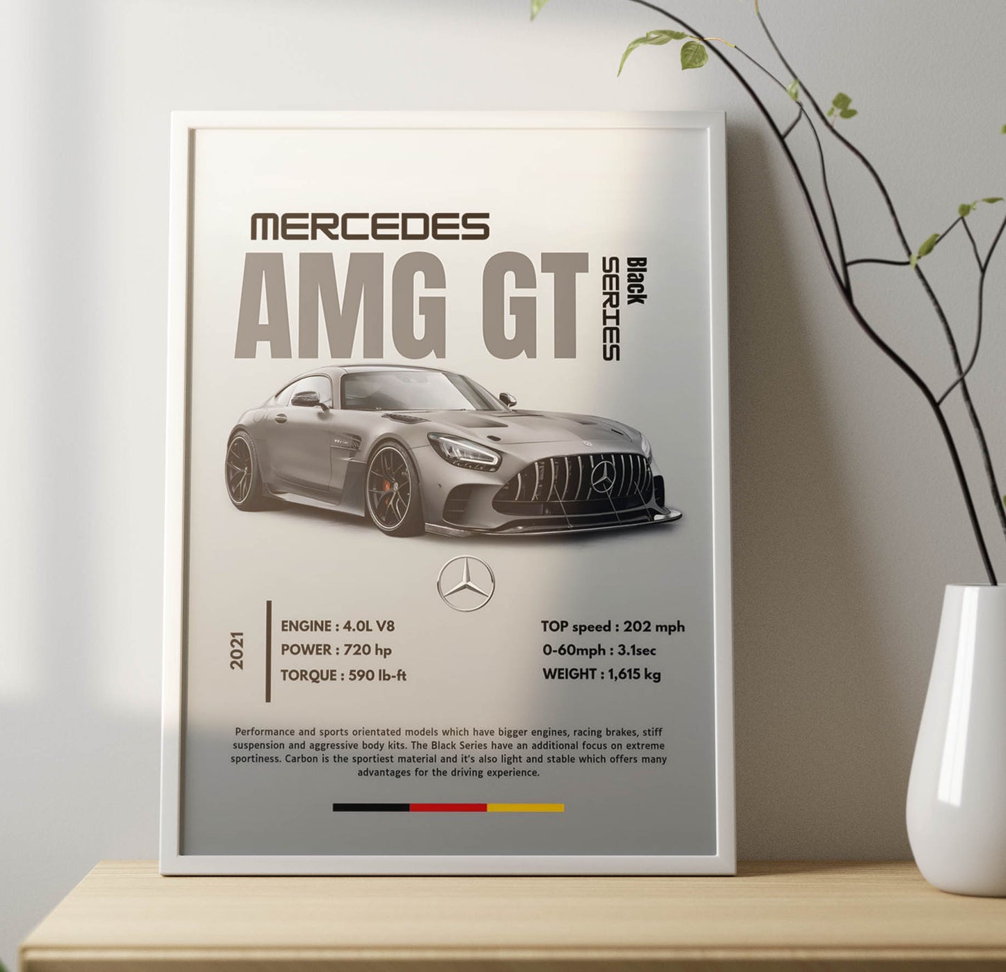 Merc AMG Poster Frame