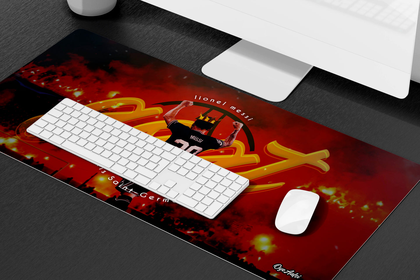 Lionel Messi The GOAT Desk Mat | Mouse Pad