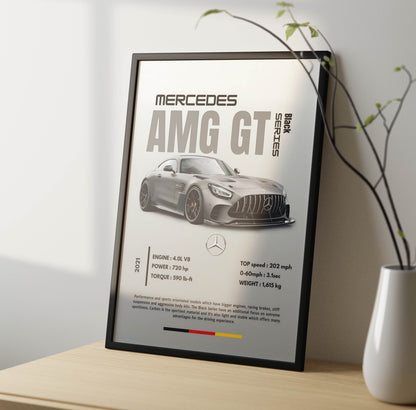 Merc AMG Poster Frame