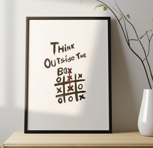 Think Outside The Box Poster Frame