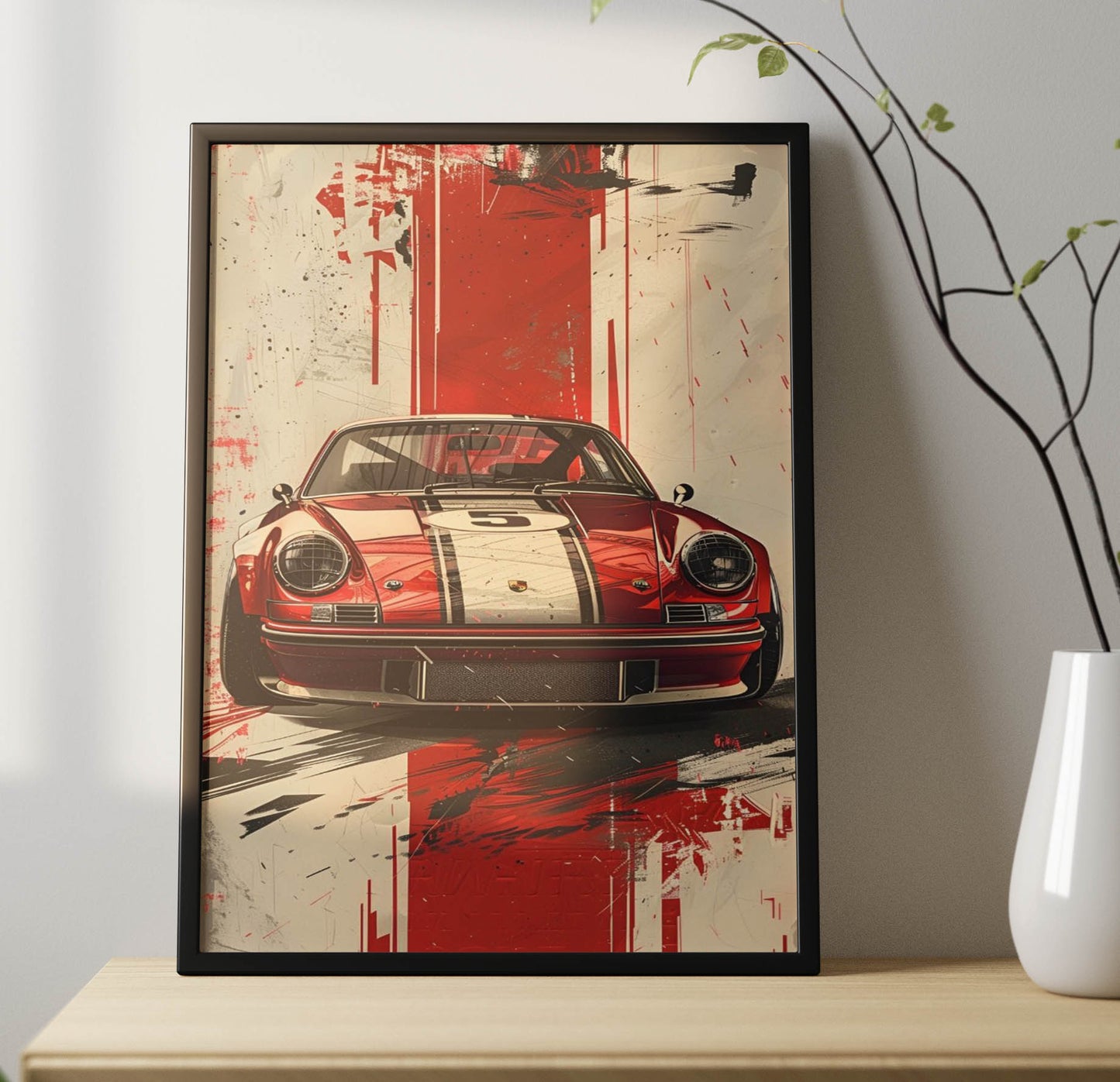 Super Car Art Poster Frame