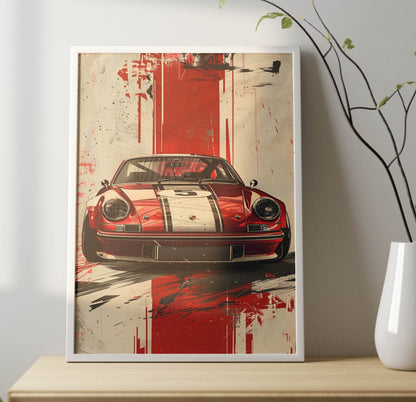 Super Car Art Poster Frame