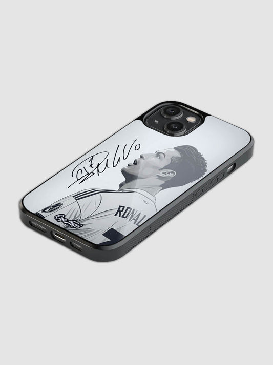 Cristiano Ronaldo Signature Glass Mobile Cover