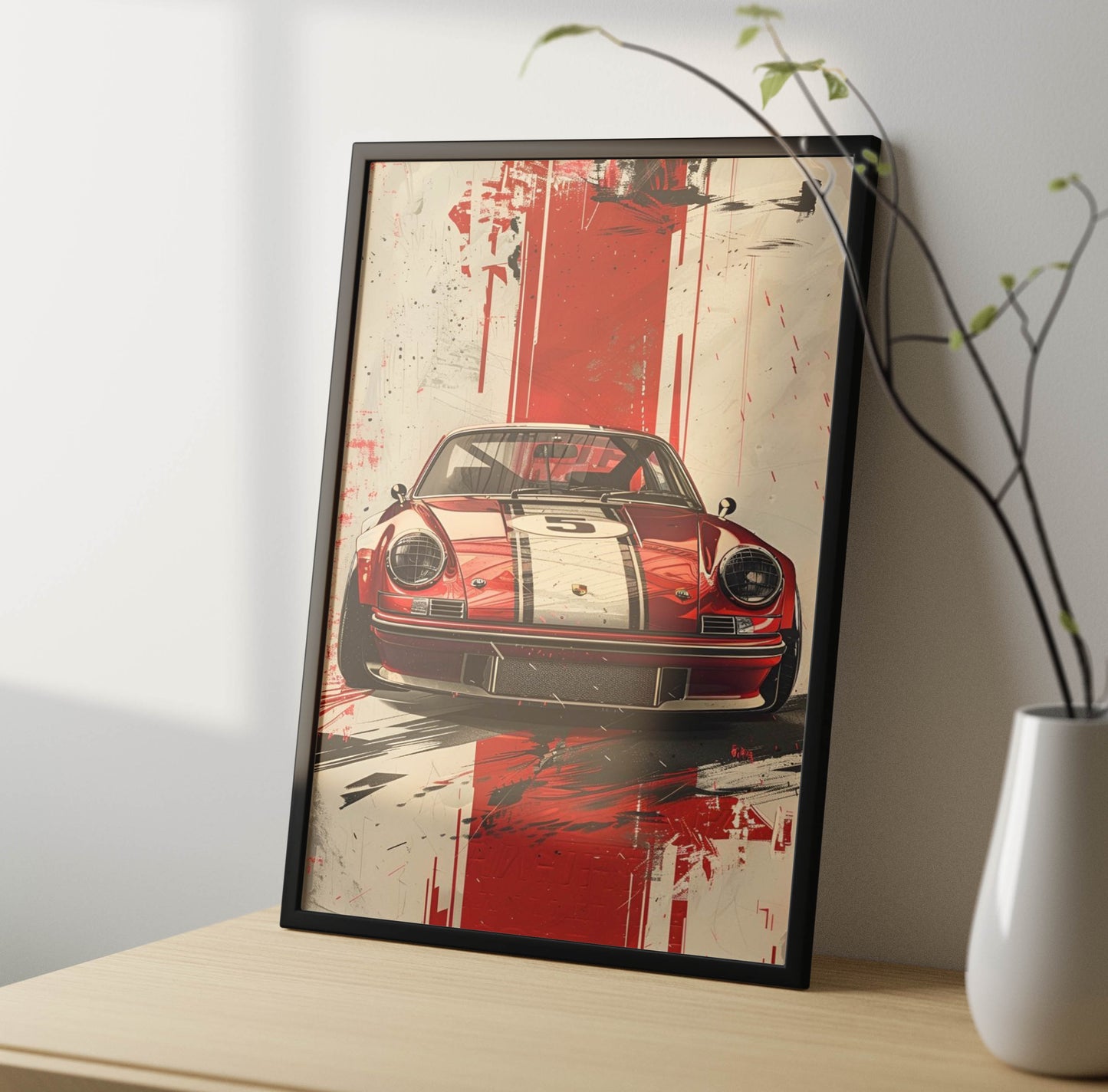 Super Car Art Poster Frame