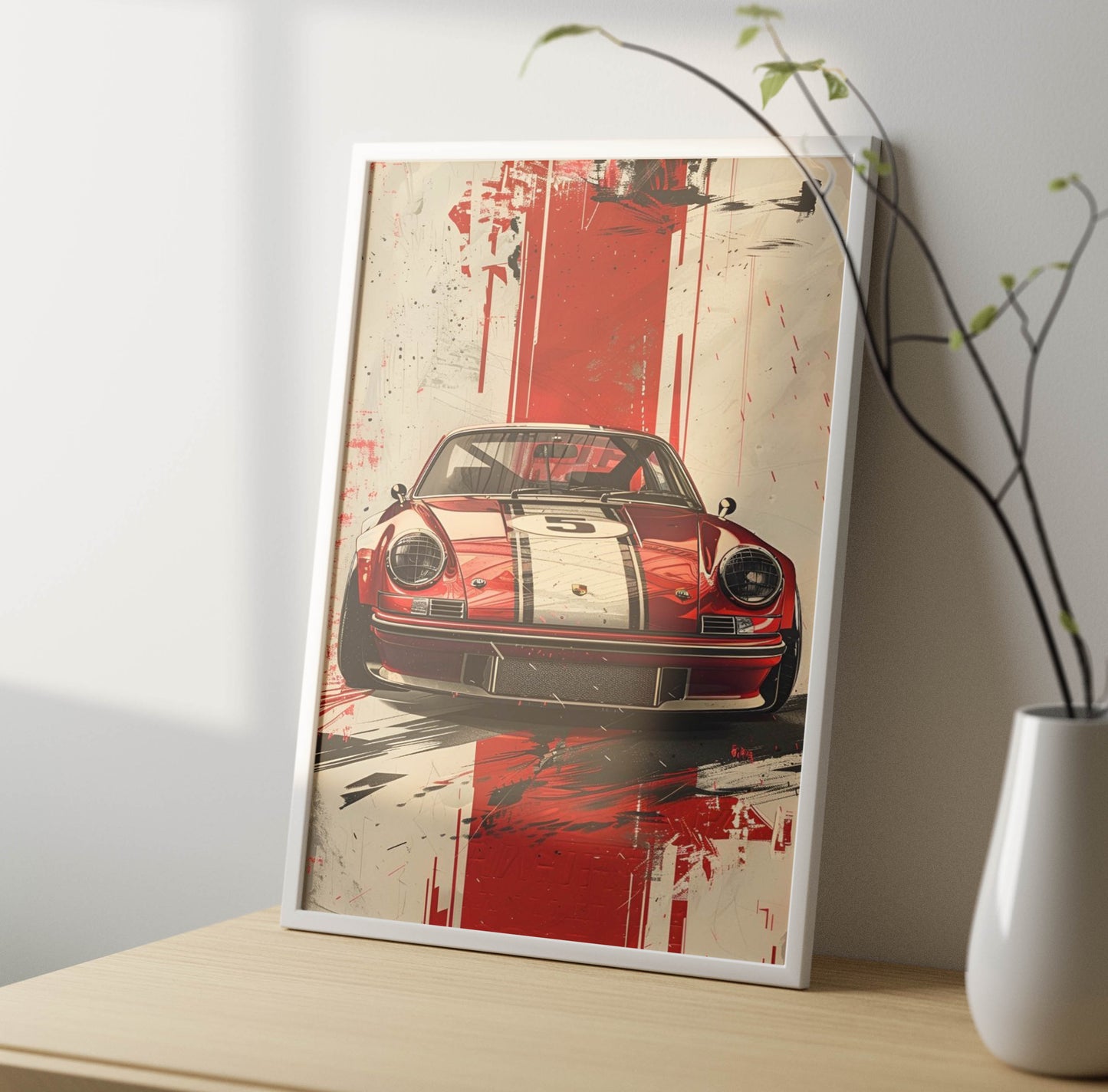 Super Car Art Poster Frame