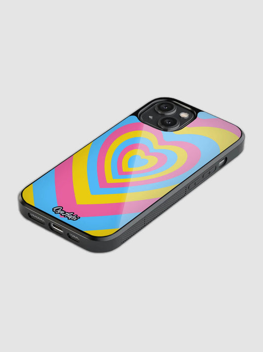 Y2K Retro Heart Phone Case (Multicolor)