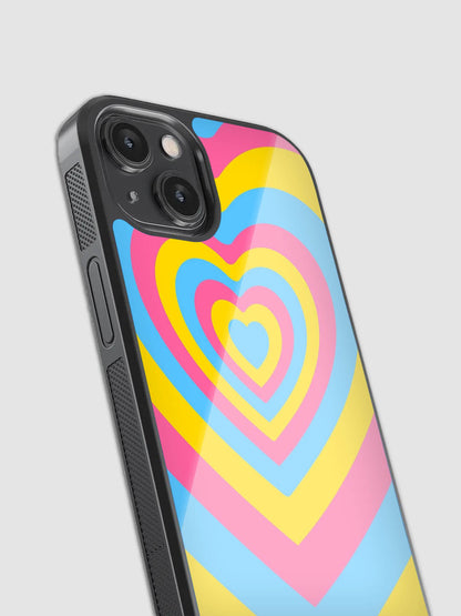 Y2K Retro Heart Phone Case (Multicolor)