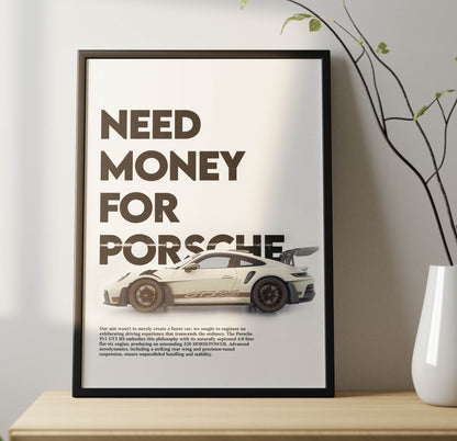 Need Money Poster Frame