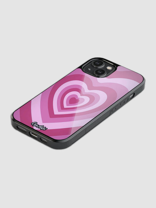 Y2K Pink Heart Phone Case