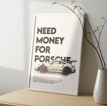 Need Money Poster Frame